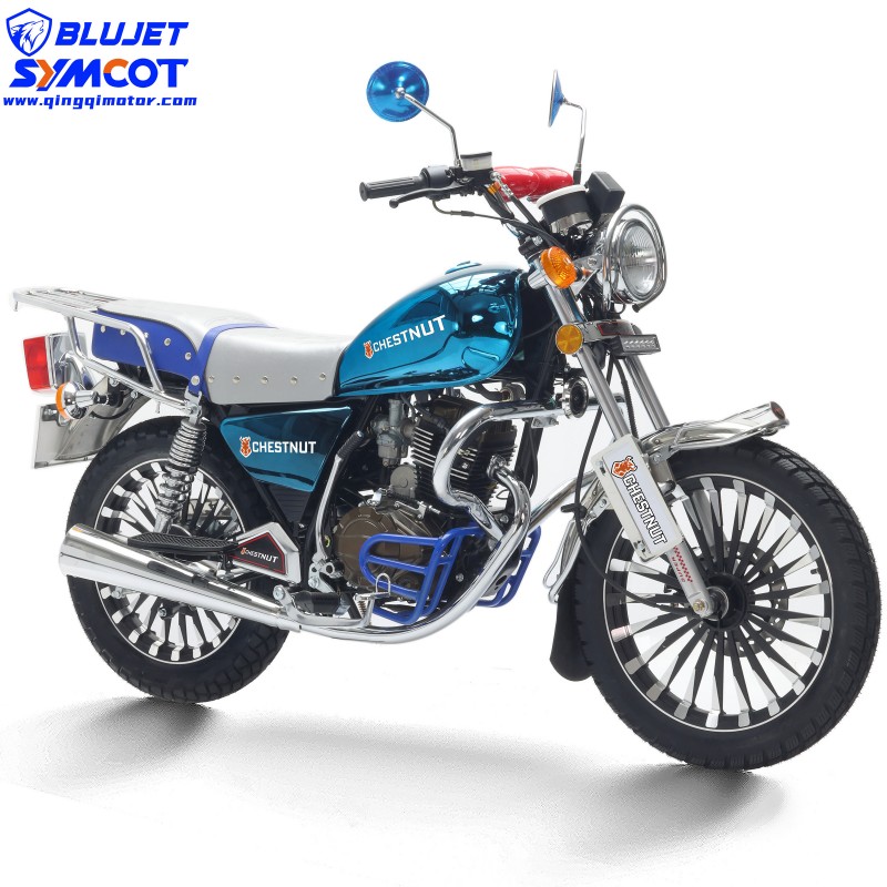GN150 Blue chrome